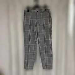 GU グレー系 チェック スラックス Mサイズ