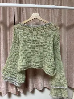 手編み セーター ファッション