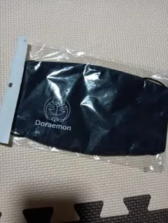ドラえもん布マスク　黒
