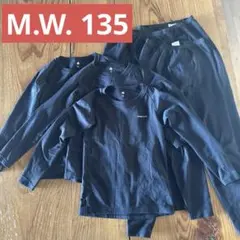 モンベル ジオライン M.W. ラウンドネックシャツ タイツ 上下セット M 