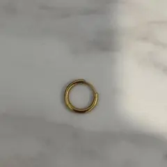 【 3COINS 】 ステンレス　ゴールド フープピアス