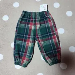 《新品》チェック柄パンツ 90cm