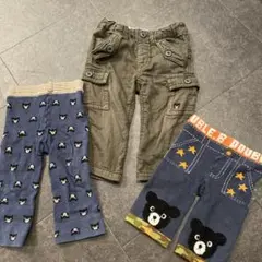 ミキハウス ダブルビー 100cmパンツセット