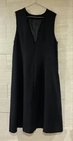 美品　ジャンパースカート　ワンピース　ダークネイビー　濃紺
