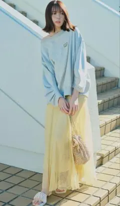 《2025ss》cocodeal ココディール　ストレッチレースフレアスカート