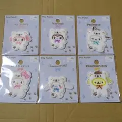 セリア サンリオ パイルワッペン 6点セット