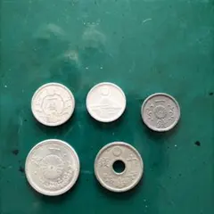 美品!　1銭、10銭硬貨5種類のサムネイル