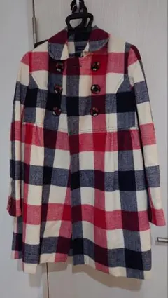 Lois CRAYON チェック柄ロングコート