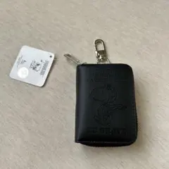 【未使用品】PEANUTS スヌーピー キーケース 黒