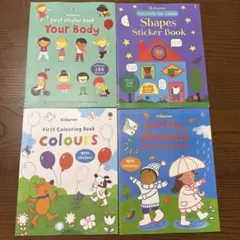 英語絵本　子供向け絵本セット（4冊）シールブック