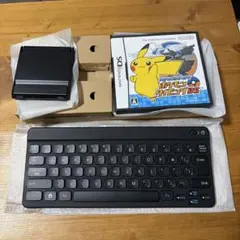 バトル＆ゲット！ポケモンタイピングDS キーボード<黒>＋DSコンパクトスタンド