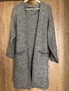 UNIQLO ユニクロ　ツイードニットコート　カーディガン　ウール混　軽量