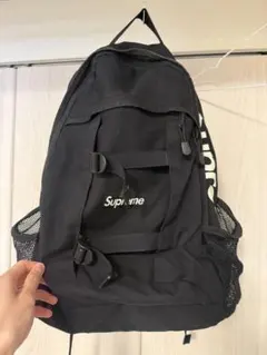 Supreme ブラック リュック・バックパック