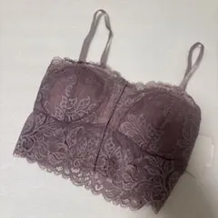 定価5280円　ジェラートピケ　紺　キャミソール　セクシー　下着　フリー　レース