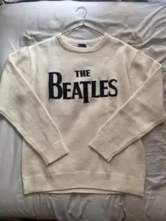 The Beatles ロゴ入りセーター 長袖 クリーム色