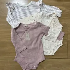 プティマイン バースデイロンパース３枚セット