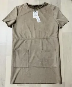 新品　ZARA デザインワンピース　チュニック　L