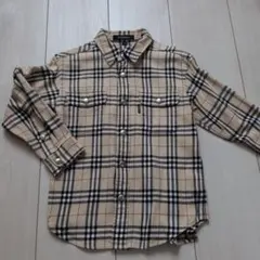 BURBERRY チェック柄フランネルシャツ 110A
