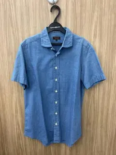 Paul Smith ポールスミス 半袖デニムシャツ ブルー Sサイズのサムネイル