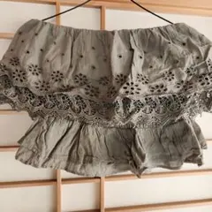オフショルダー カーキのサムネイル