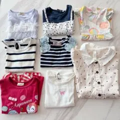 半袖　Tシャツ　ワンピース　女の子　まとめ　保育園100 90