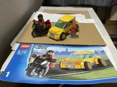 レゴ7993 車+バイク+ミニフィグ2体
