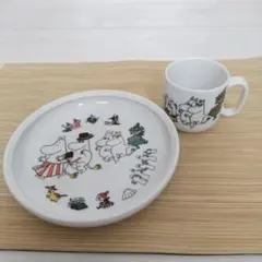 アラビア ムーミンハッピーファミリー チルドレンセット プレート&マグカップ