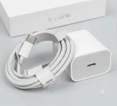 急速充電器 USB-C 20W + 急速 タイプc 充電 ケーブル 1M セット