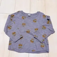 생일 햄버거 무늬 긴팔 컷소우 100cm
