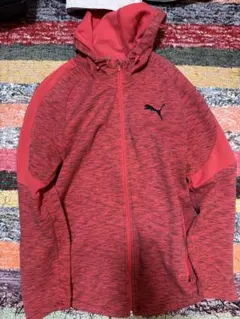 PUMA フルジップフード付きジャケット XL レッド