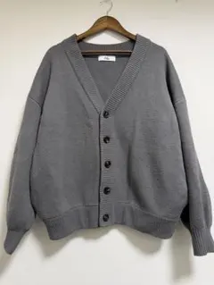 Loose ボリュームスリーブオーバーニットカーディガン