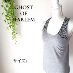 b2234　ゴーストオブハーレム　刺繍デザインタンクトップ　F　レディースのサムネイル