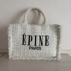 ÉPINE PARIS book tote bag medium white - メルカリ