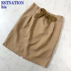 エストネーションビス スカート キャメル ポリエステル 38 C2658のサムネイル