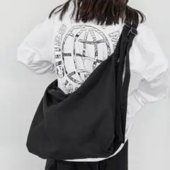 ニュースペーパーバッグ ショルダーバッグ 古着 トート ヴィンテージ ブラック