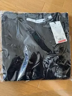 スーピマコットンボートネックセーター（長袖）黒　新品タグ付きLEMAIRE