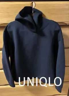 ユニクロ UNIQLO ドライスウェットプルパーカー 黒 ブラック