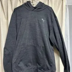 PUMA ダークグレー フード付きパーカー Lサイズ