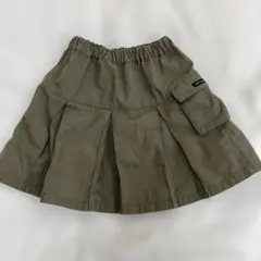 COMME CA ISM カーゴプリーツスカート オリーブ　カーキのサムネイル