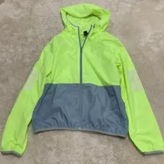 adidas イエロー　ナイロンジャケット　ライト　軽量　パーカー