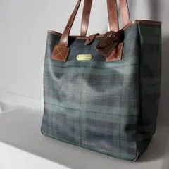 ポロラルフローレン 大容量 A4可 トートバッグ チェック柄