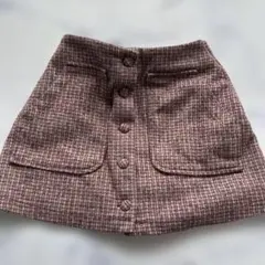 ZARA キッズ チェック柄 キュロットスカート 116cm