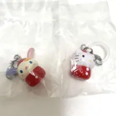 サンリオ いちごめじるしアクセサリー ウサハナ キティ 2点セット②