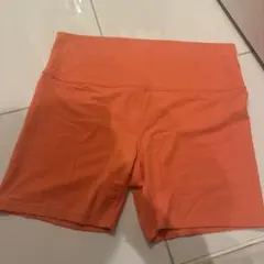ウルトラハイライズショートパンツ XXL オレンジ　ヨガパンツ　バイカーパンツ