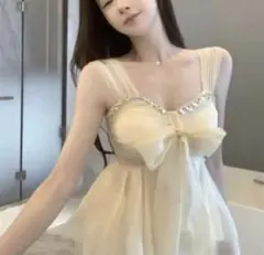 ワンホン キャミ トップス アプリコット　SHEIN