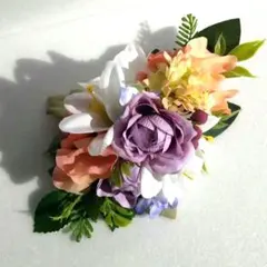 フラダンス　髪飾り　ヘアクリップ　花　ヘッドドレス