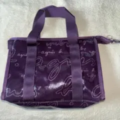 agnis b. Voyage パープルポーチ