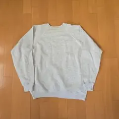 ラグラン スウェット 90s USA製 グレー 無地 Hanes