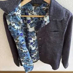 ダークブルー テーラードジャケット