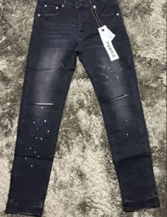 PURPLE BRAND ダメージ加工スリムフィットデニム 28 今日限定値引き